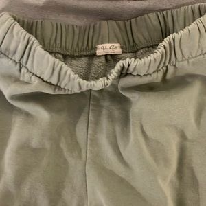 Brandy Melville Green Rosa Sweatpants